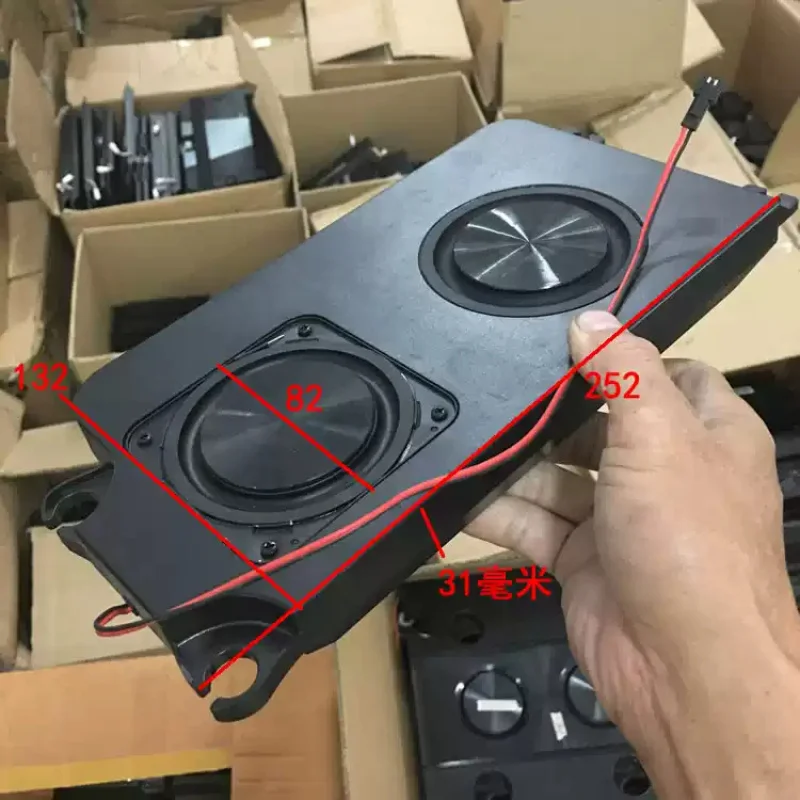 1pcs for 3 Inch Speaker Dual Diaphragm Subwoofer Car 2.1 Audio Modified Enclosure Strong Bass