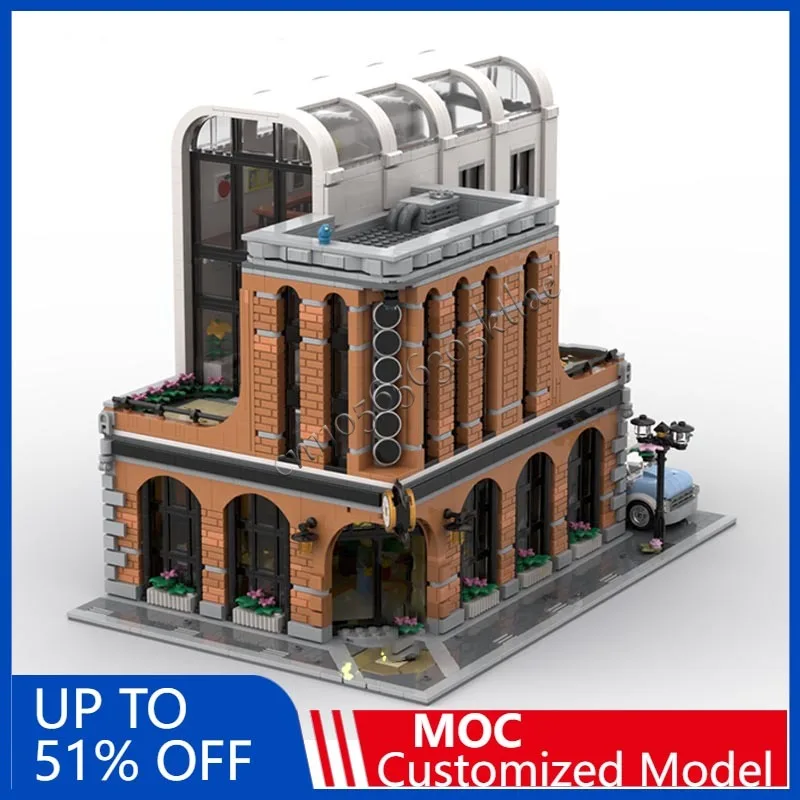 

3460PCS MOC Modern City Old Industrial Building Market Build Model DIY Custom Puzzle Technology Creative Assembly Kids Toys Gift