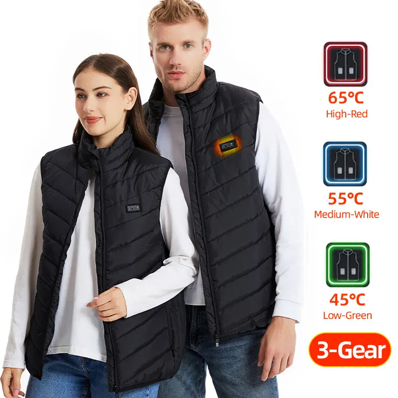 Womens Heated Vest For Men Usb Rechargeable Electric Heated Jacket Self Heating Vest Hunting Warming Clothing 21 Areas Heated