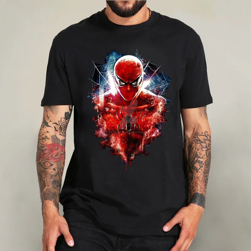 Disney T-shirt Unisex Marvel Superhero Tshirt Cute Cartoon Avatar Print T Shirt Summer Daily Short-sleeved Streetwear Tops Tees