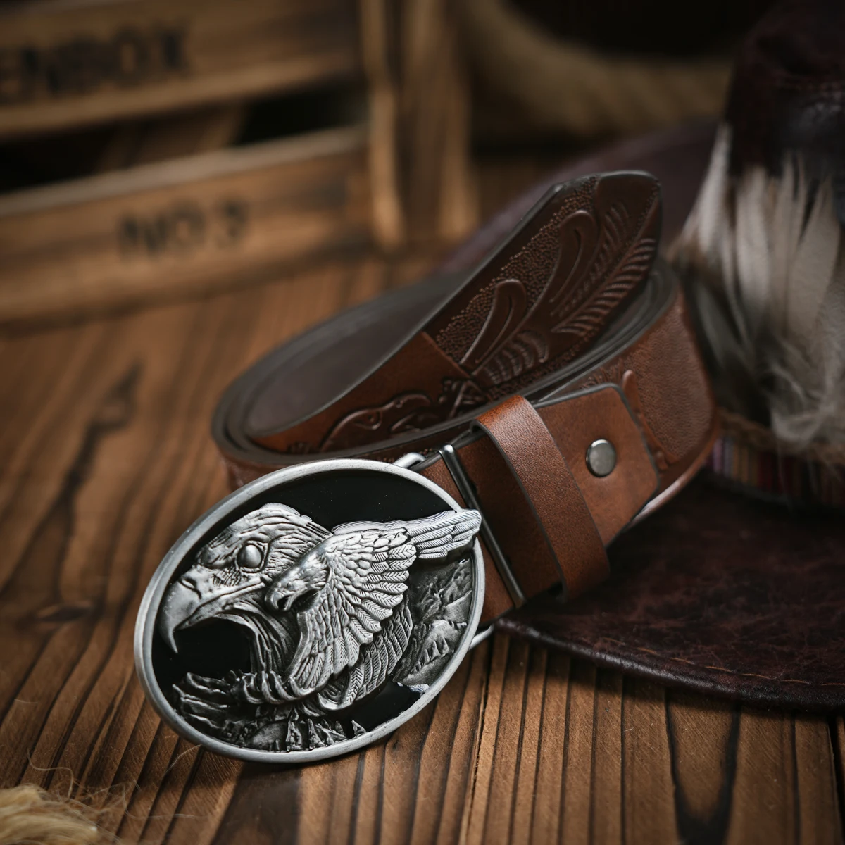 Ein lässiger, individueller Retro-Gürtel, Kleidungsaccessoire im Western-Stil, Metallschnalle, PU-Gürtel, geeignet für Männer und Frauen. – Detail 2