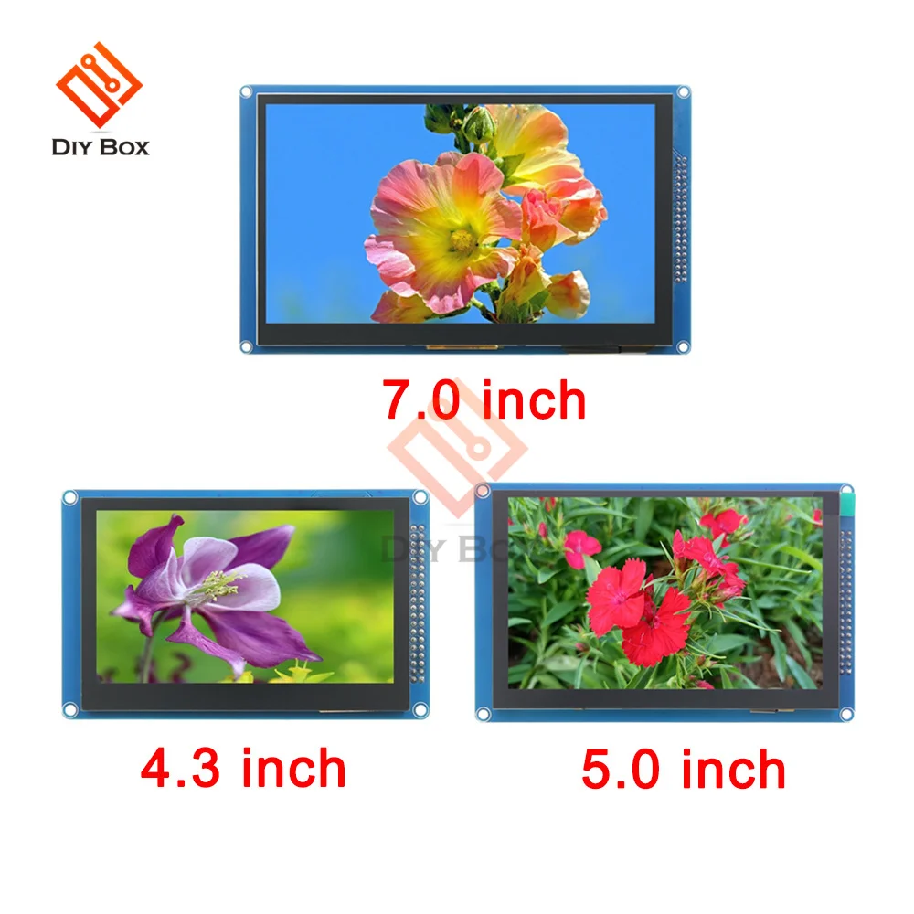 

4.3/5.0/7.0 Inch 800x480 480*272 Parallel TFT LCD Module GT911 XPT2046 Chip Display Screen Resistive Capacitive Touch Panel