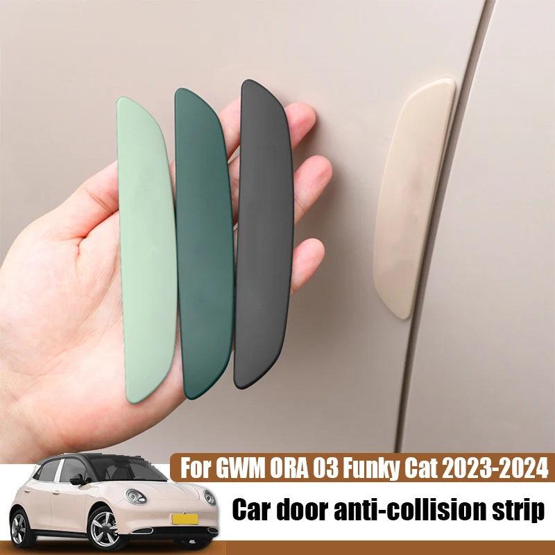 

for GWM ORA 03 Funky Cat 2023 2024 Silicone material body protection sticker for car door anti-collision strip