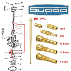 JJH/DGL Pilot Jet Jetti principali ugello Ago Tubo di atomizzazione kit ugello sudco Per PWK Keihin PWL PE OKO koso Ugello principale carburatore