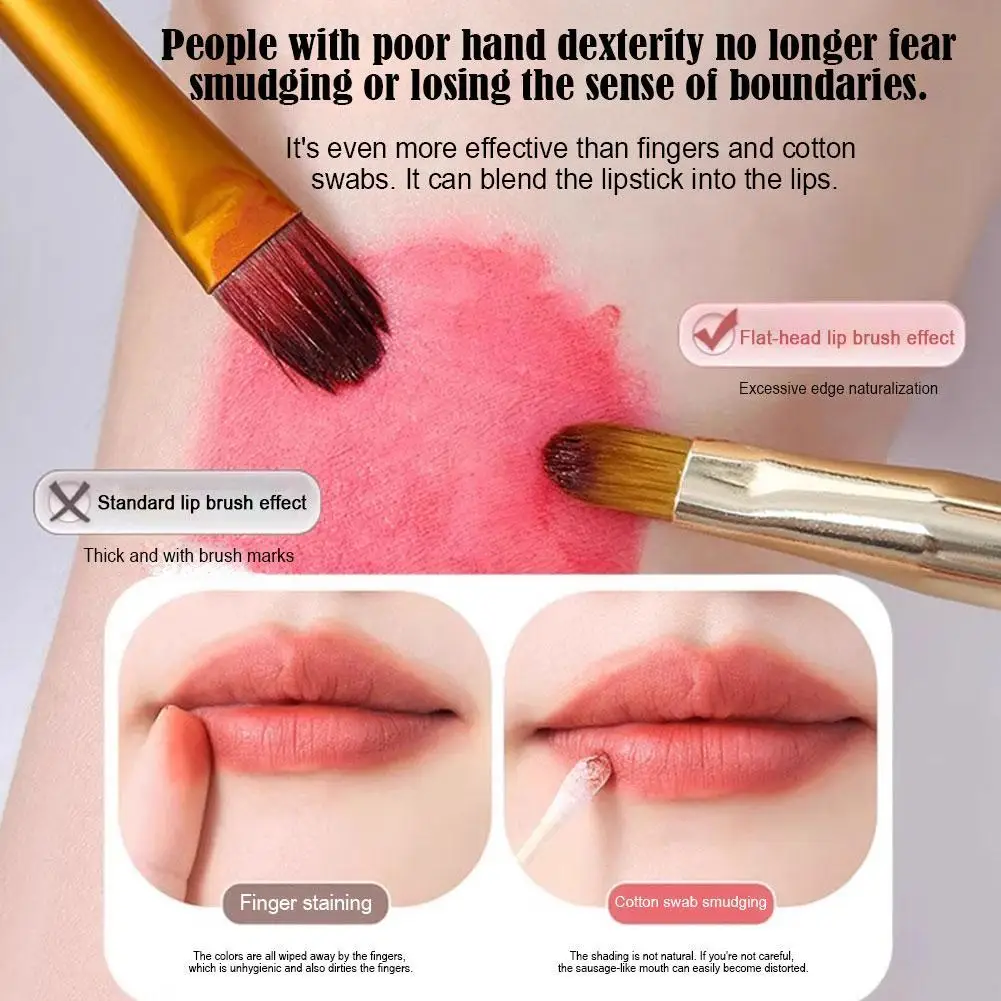 Neue Versenkbare Lip Make-Up Pinsel Lippenstift Lip Gloss Pinsel Pinsel Schönheit Lidschatten Dual Lip Werkzeuge Teleskop Verwenden H9J2
