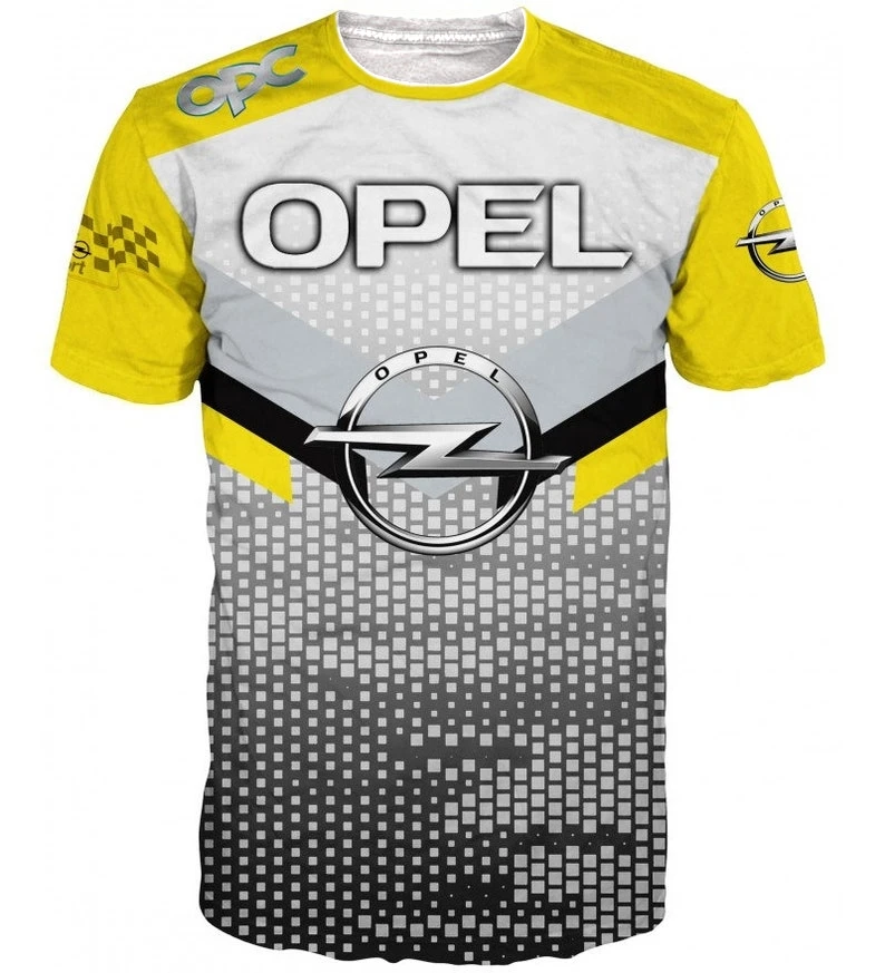 

2025 Summer OPEL New Racing Suit Top Breathable Quick Drying Motorcycle Riding Short Sleeved Round Neck Versatile T-Shirt
