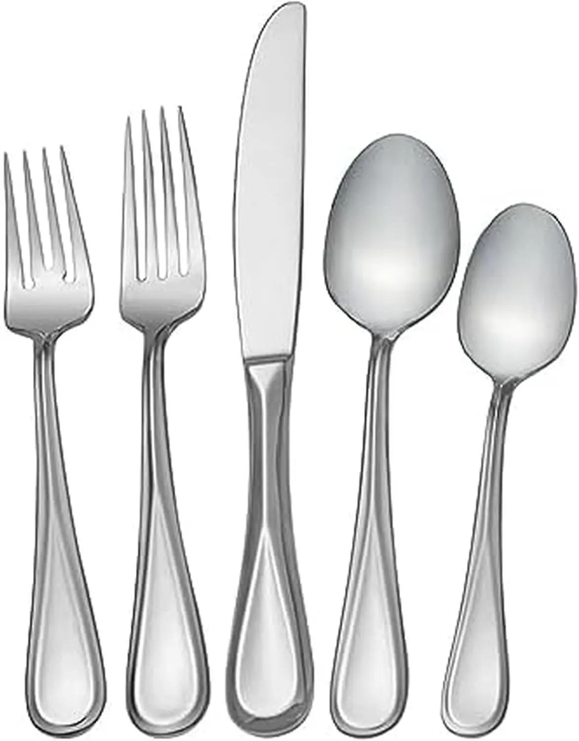 

101 Piece Stainless Steel Flatware Set for 12, Includes Serving Set & Extra Coffee Spoons
