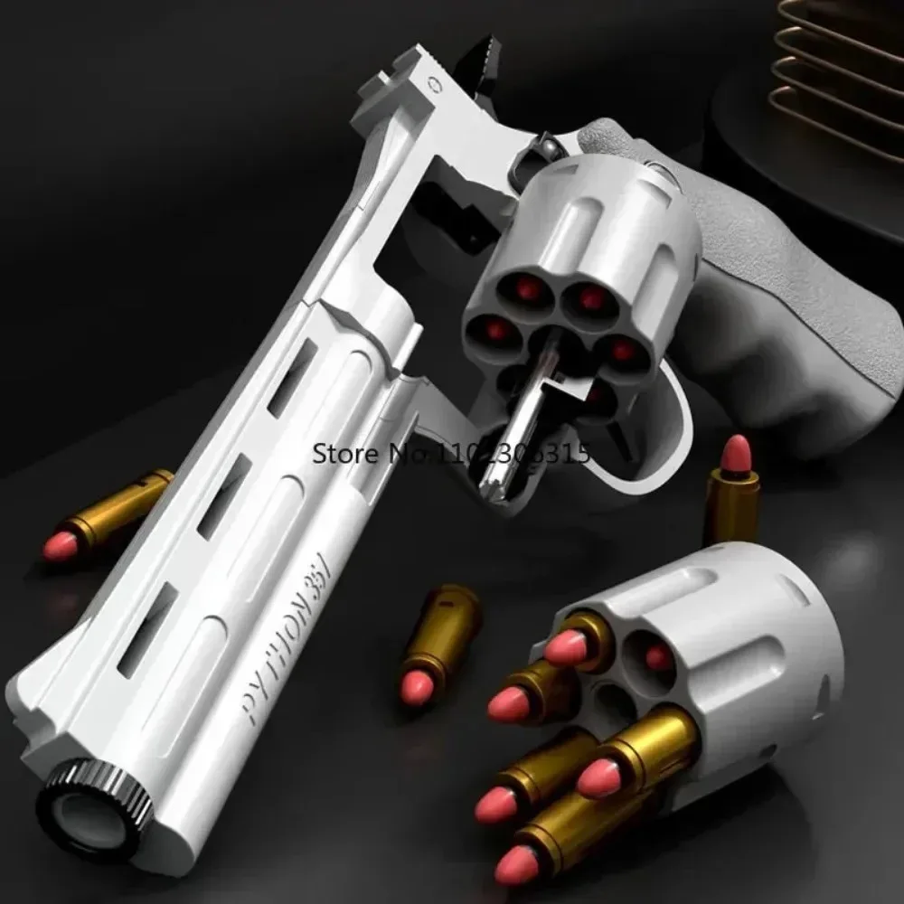 Zp5 Plastic Revolver Soft Bullet Boy Simulation Toy Can Launch Pistol Burst Pistol Children's Outdoor Gift