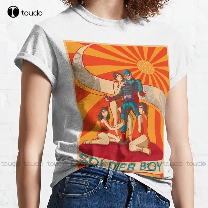 Soldier Boy - Soldier Boy Billy Butcher The Boys Homelander Antony Starr Classic T-Shirt White Button Down Shirt Women S-6Xl