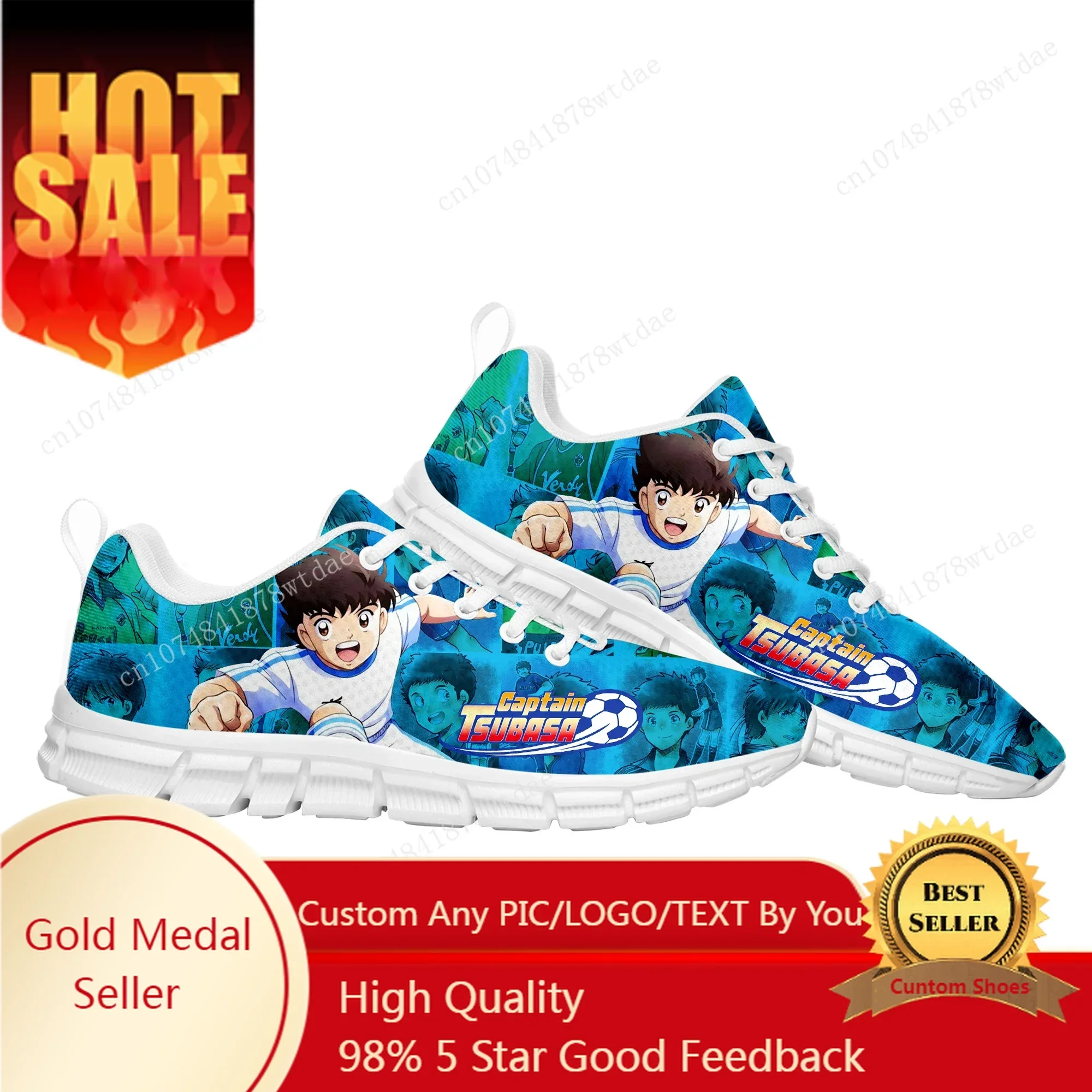 

Captain Tsubasa Ozora Tsubasa Sports Shoes Mens Womens Teenager Kids Children Sneakers High Quality Comics Sneaker Custom Shoe