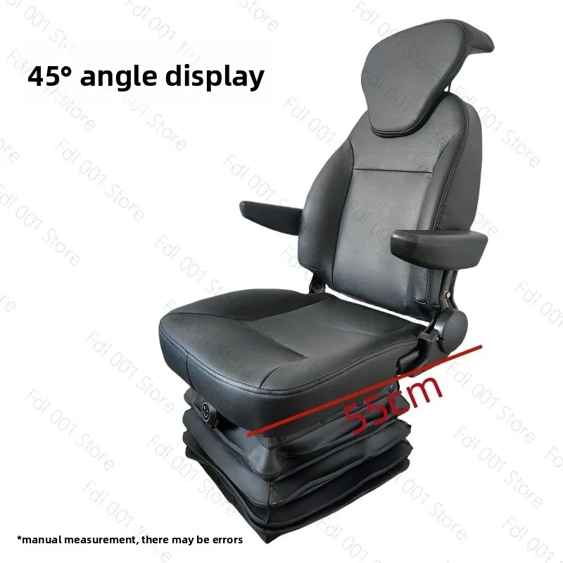 Premium Suspension Seat with Headrest Armrest Waterproof for Loader Crane Excavator