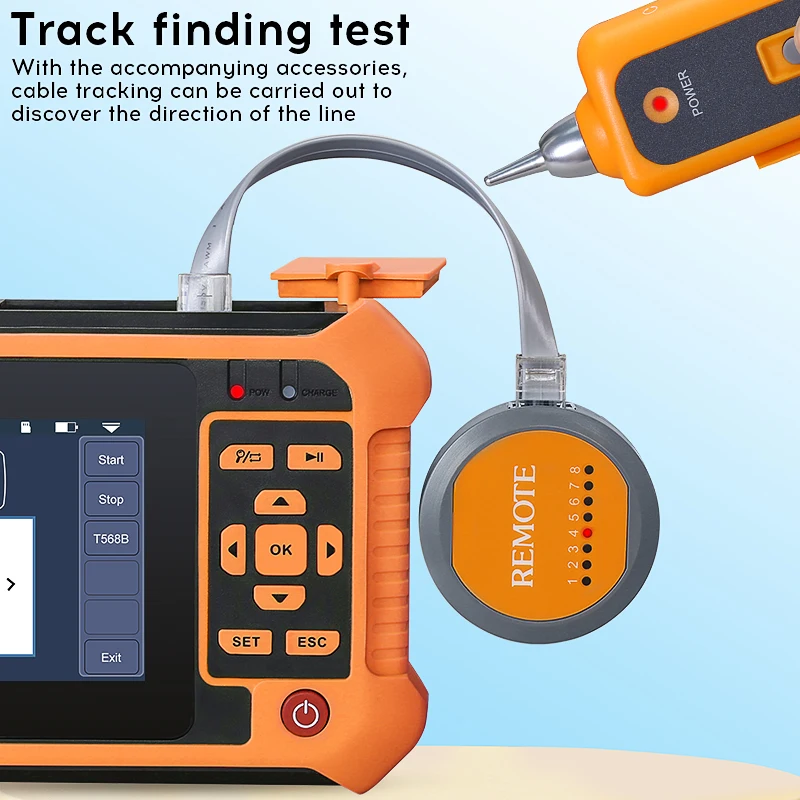 COMPTYCO OTDR AUA 562U/A 1625nm 80KM 22dB Fiber Optic Reflectometer Touch Screen VFL OLS OPM Event Map Support Active Fiber Test - Image 4