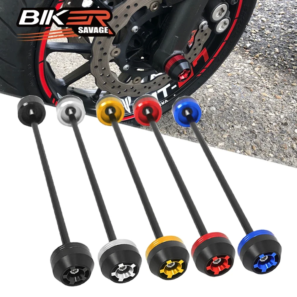 

For YAMAHA MT07 TRACER XSR700 FZ07 2014-2022 Front Fork Crash Axle Slider Motorcycle Accessories Wheel Pads Protector MT/FZ 07