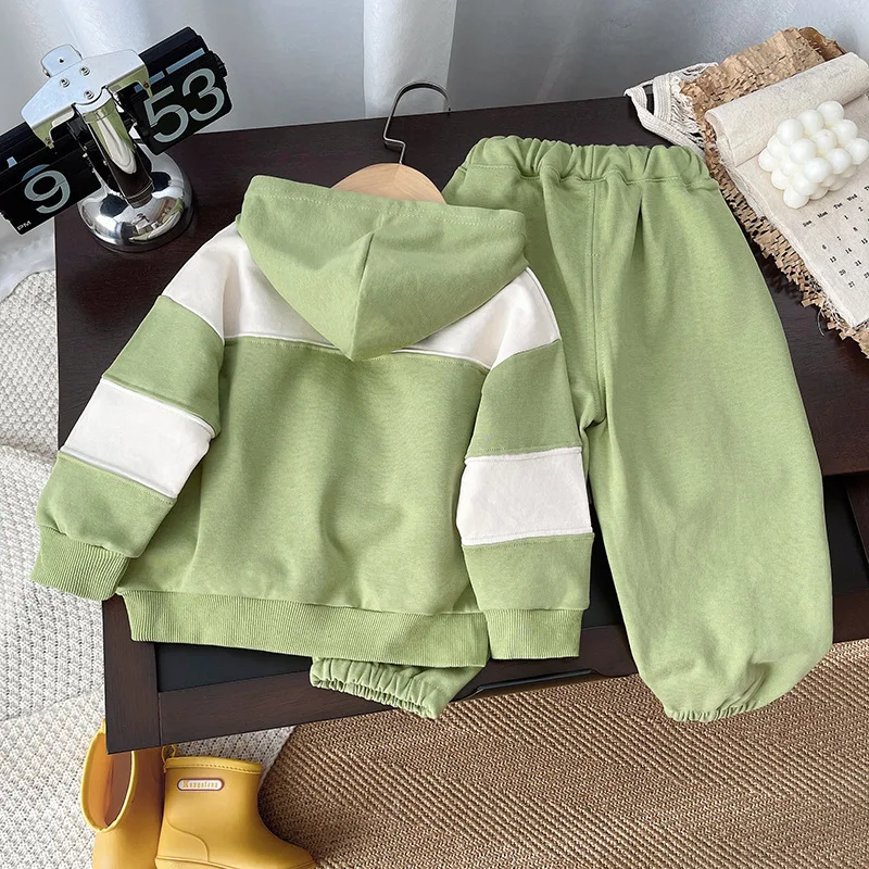 IENENS Autumn Children\'s Sets Boy Long Sleeves Outfits Clothing Kids Baby Casual Outfit Suits Clothes Sweatshirts + Trousers