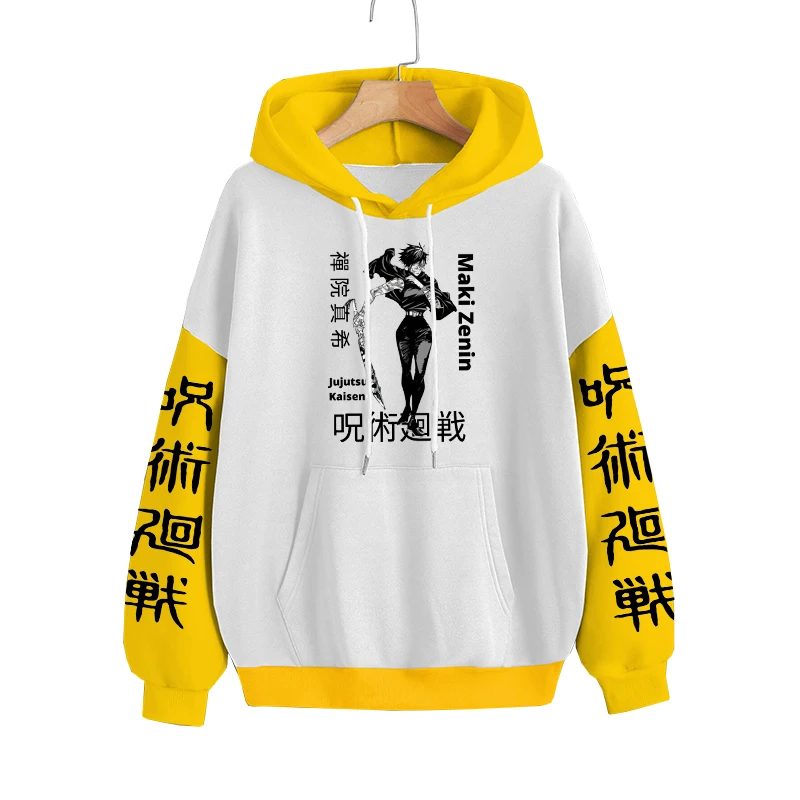 Jujutsu Kaisen Nanami Kento Anime Hoodies Harajuku Sudaderas Plus Size Cartoon Hip Hop Women Men Autumn Winter Sweatshirts