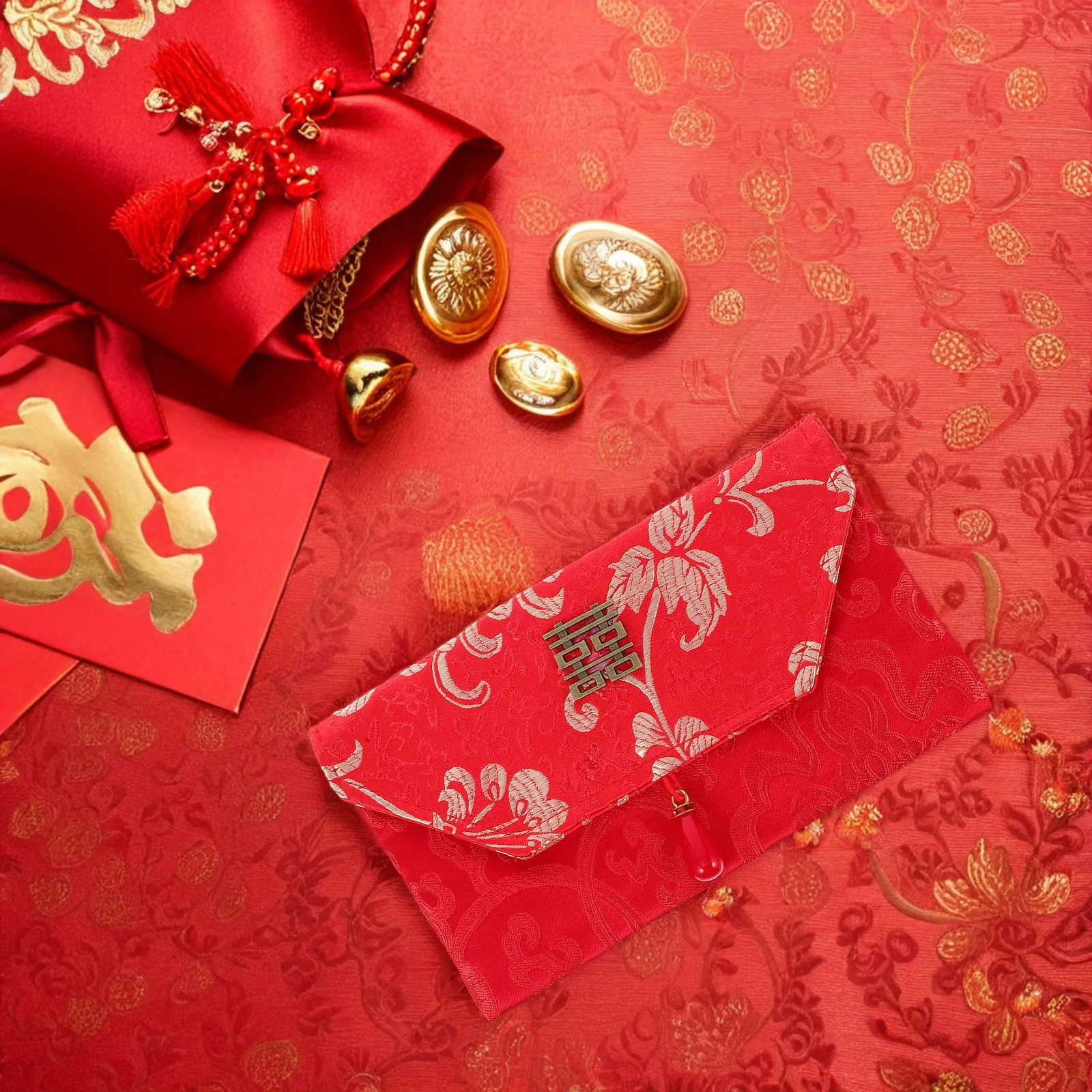 

Red Envelopes Chinese Wedding Cash Holders Lucky Money Packet Spring Festival New Year Red Pocket Traditional Blessing Envelopes