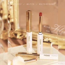 Soft Mist Color Lipstick Velvet Matte Lip Makeup Long-wear Waterproof Non-stick Cup Moisture Rich Color Lip Tint Beauty Cosmetic