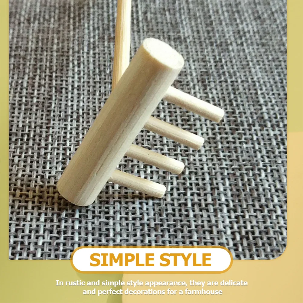 12 قطعة مجموعة أشعل النار الصغيرة المزخرفة مصنوعة من الخيزران الفاخر لطاولة الرمل لتقوم بها بنفسك تخطيط الحديقة سطح المكتب التأمل أدوات المناظر الطبيعية الصغيرة