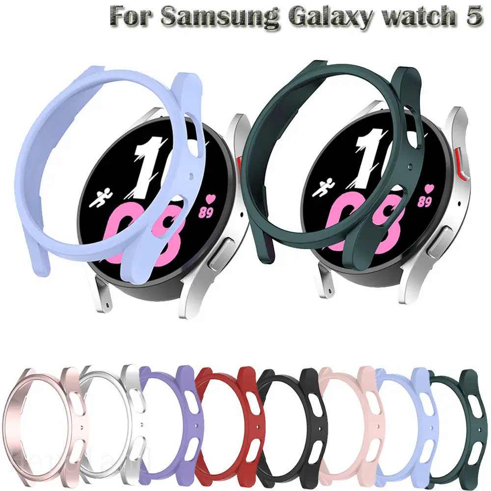 PC Hard Protector Case For Samsung Galaxy Watch 5 44mm Clear Protective Cover Galaxy Watch5 40mm Frame Printed Plating Shell Hot