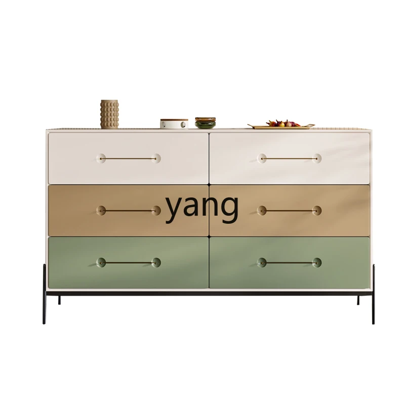 

YJQ bucket cabinet simple bedroom bucket cabinet solid wood living room creative storage side cabinet