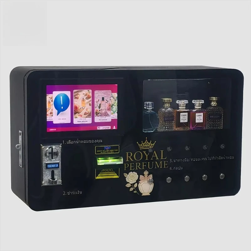 Wall Mount Perfume Vending Machine Custom Spray System Optimized Version 4.0 Stable Atomization For Public Restroom Lobby Use