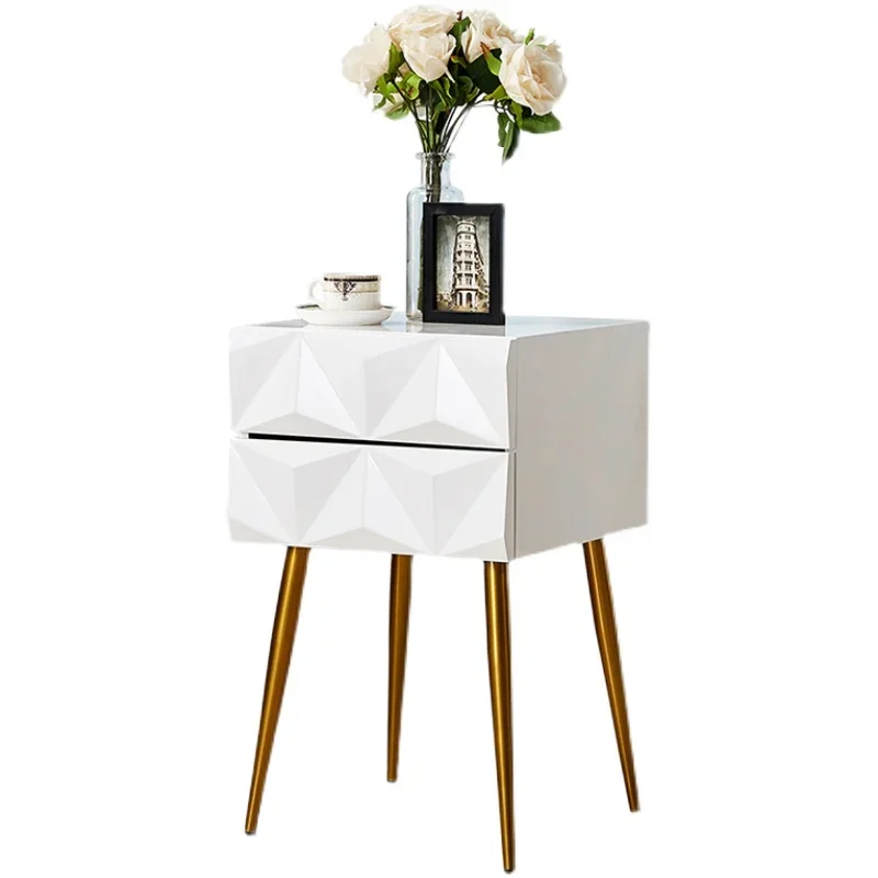 

2024 new simple solid wood glass bedside table 40cm wide pair of Internet celebrity ins windbed side table 35cm cabinet