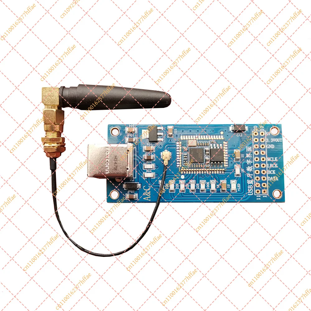JY HIFI USB QCC3034 5.1 Bluetooth Digital Interface  Audio I2S Output 24BIt 96K