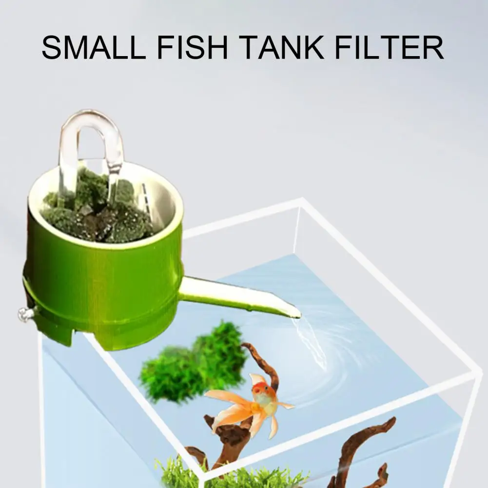 3 In 1 Aquarium Filter Box Bamboo Tube Type Impurities External Round Fish Tank Wall-Mounted Drip Box Supplies Dog Accessories