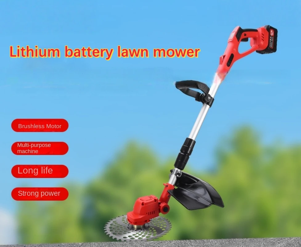9 بوصة 21 فولت بطارية ليثيوم جزازة العشب عالية الطاقة إزالة الأعشاب الضارة حديقة الحديقة الكهربائية المتقلب Desbrozadora BateríaеСВКВК СНДСМКСНВКНВКСНВКН