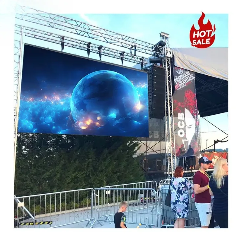 HD Full Color Outdoor LED Screen P2.6 P3 P3.91 Waterproof Luminous Video Wall Portable Rental Display For Concert Stage Event