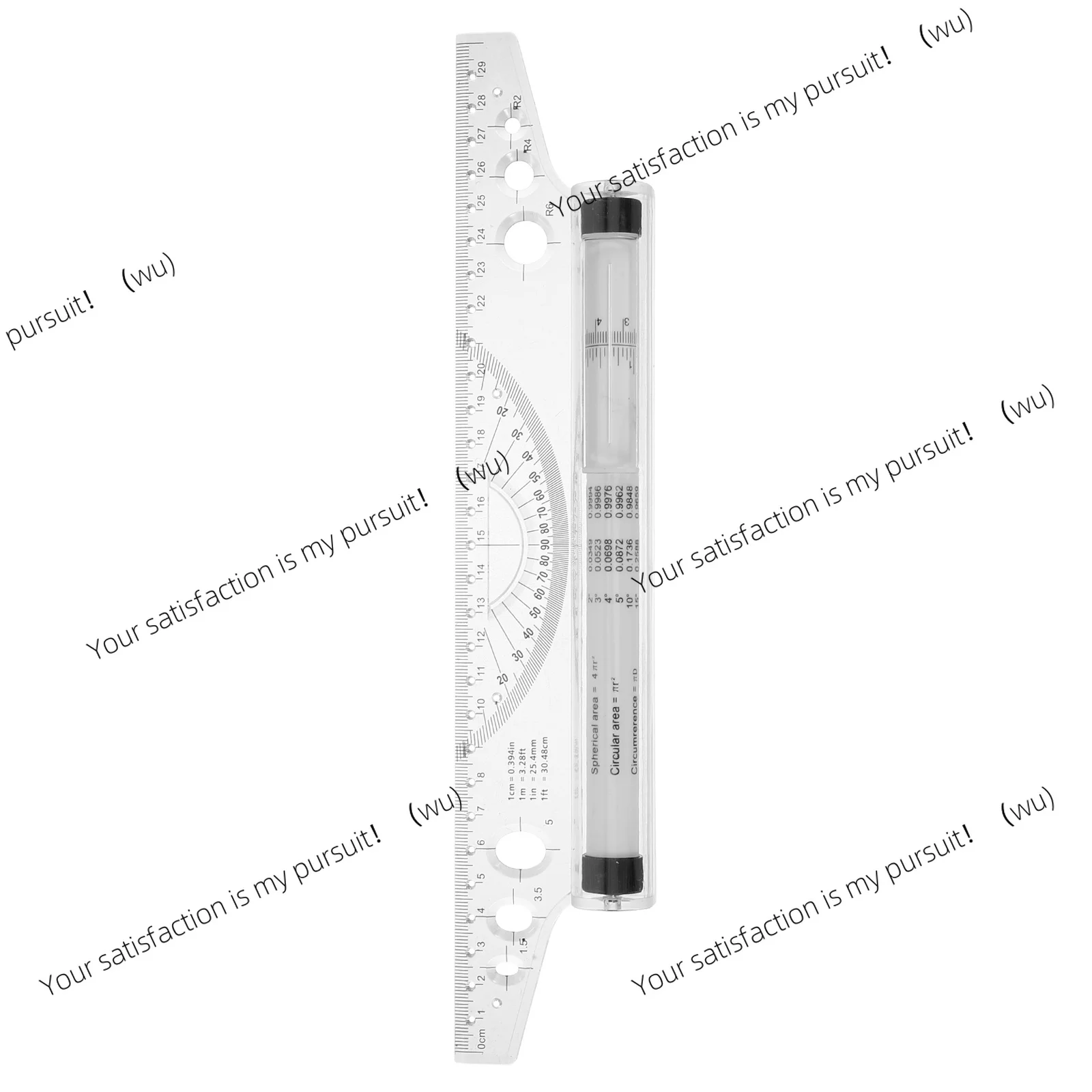 Parallel Drawing Ruler Clear Scale High Accuracy Plastic Measuring Tool For Angles Circles Graphs Charts Drafting Study