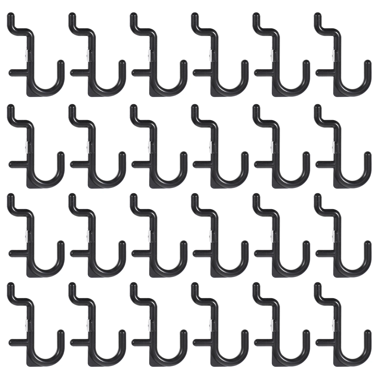 

10 Pegboard Shape Metal Hangers for Garage Wall Peg Board Hook Tool Storage J Shape Hook Rack Strong Plastic