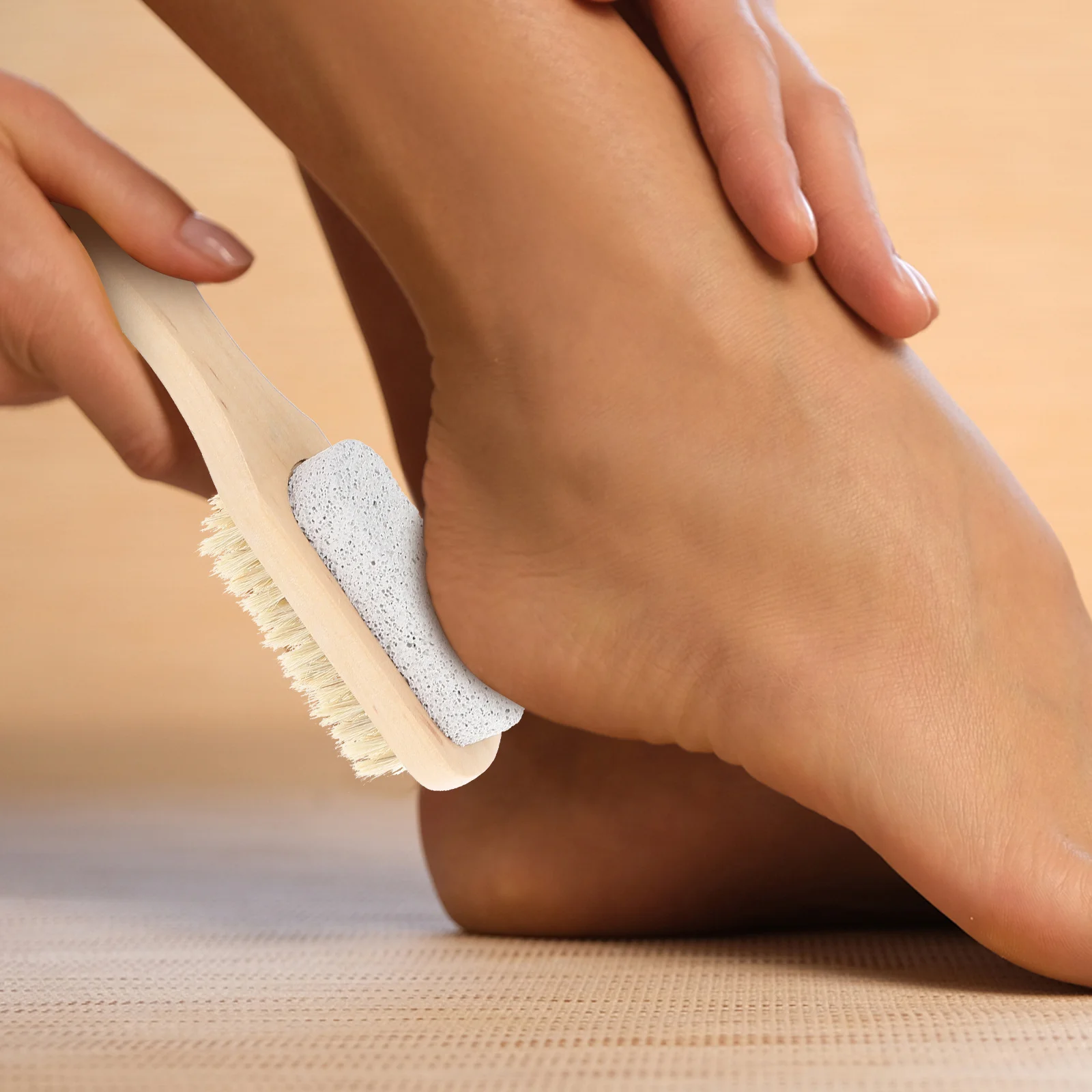 2 قطعة أدوات تنظيف الوحيد قسط خشبية التقشير باديكير لإزالة الكالس العناية بالبشرة الصلبة صالون المنزل استخدام القدم طحن #2