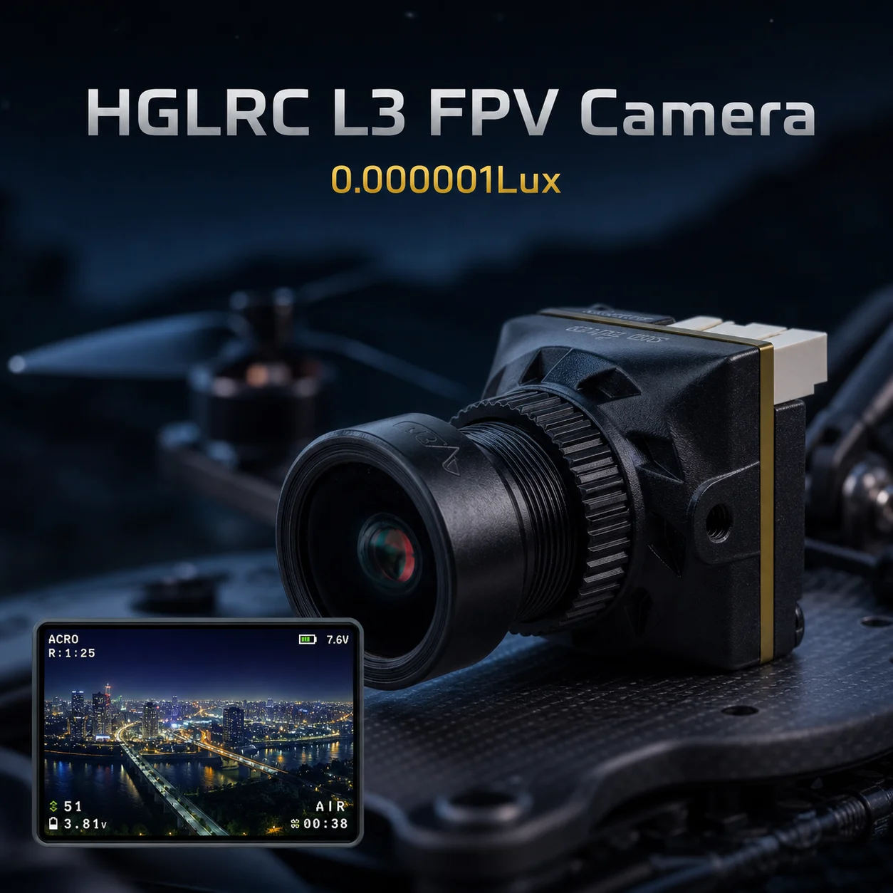 كاميرا HGLRC L3 Mini Analog FP - مراجعة Drone Super Rc L1 وسعره