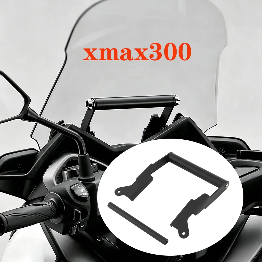 Modified Phone Holder Extension Cross Bar Anti‑Vibration Navigation Mount 15.5cm For Yamaha XMAX 300 2017‑2022