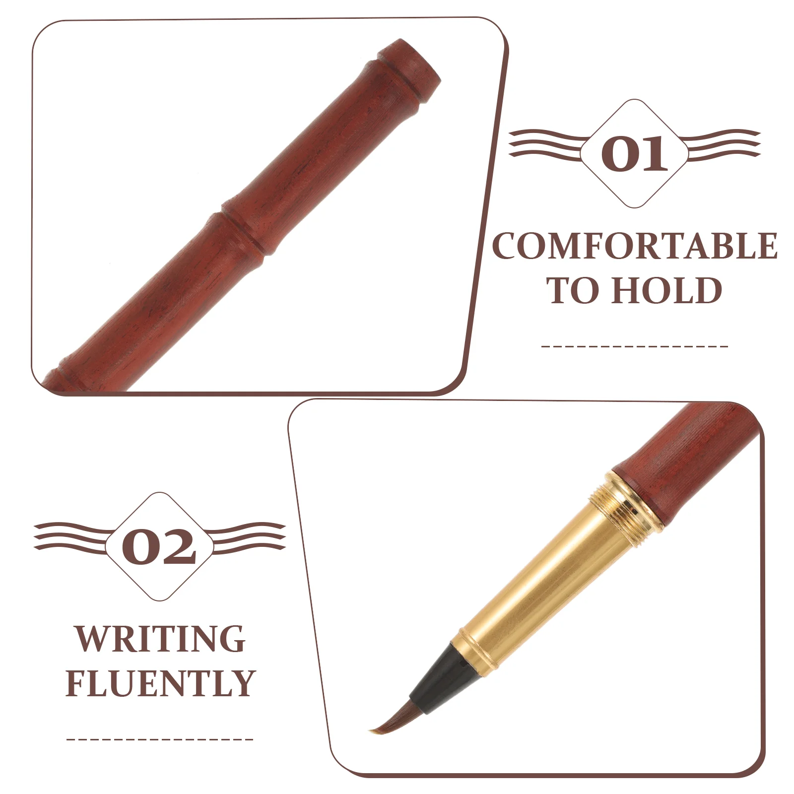 Fountain Pen Brush Chinese Calligraphy Wolf Hair Ink for Refillable