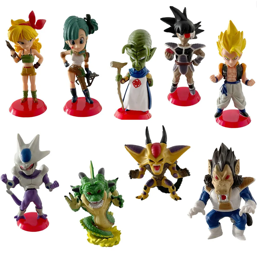 1 Pcs Anime Dragon Ball Z Action Figures Bulma Ranchi Super Saiyan Goku Piccolo Shenron PVC Model Collection Kid Gift Toy