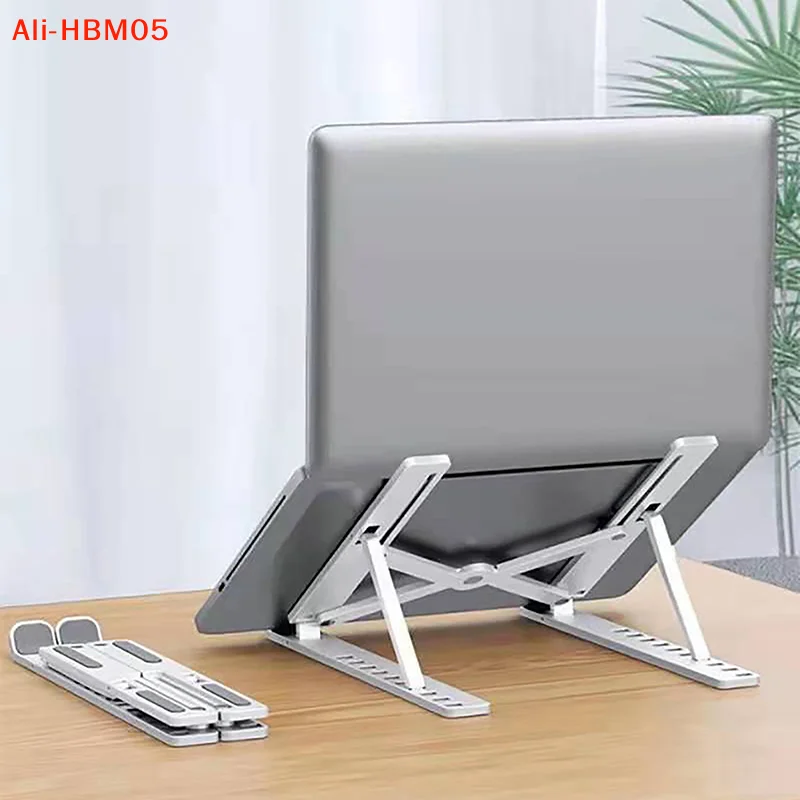 (HB05)Universal Laptop Stand Adjustable Notebook Holder For Non-slip Foldable Cooling Base Bracket For Tablet Phone