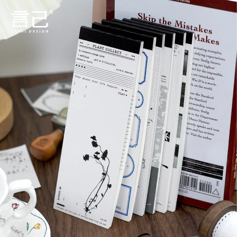 30 sztuk/partia Karteczki Samoprzylepne Papier Materiałowy Podróżne Eseje Dziennik Pamiętnik Papier do Scrapbookingu Kartka Tło Dekoracyjne Papier