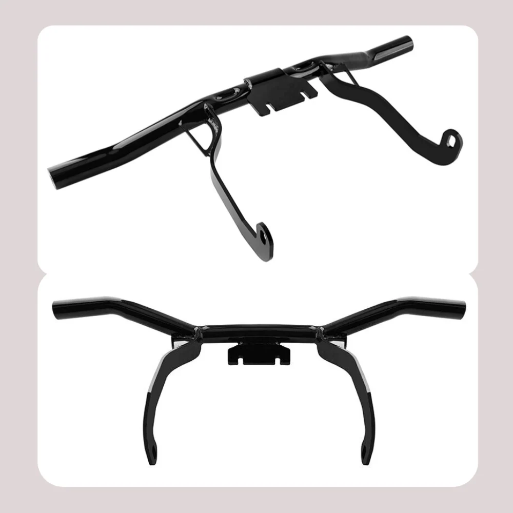 Moto Anteriore Highway Motore Guard Crash Bar Acciaio Protezione dalla caduta Nero Per Harley Road Glides Street Glides 2014-2023