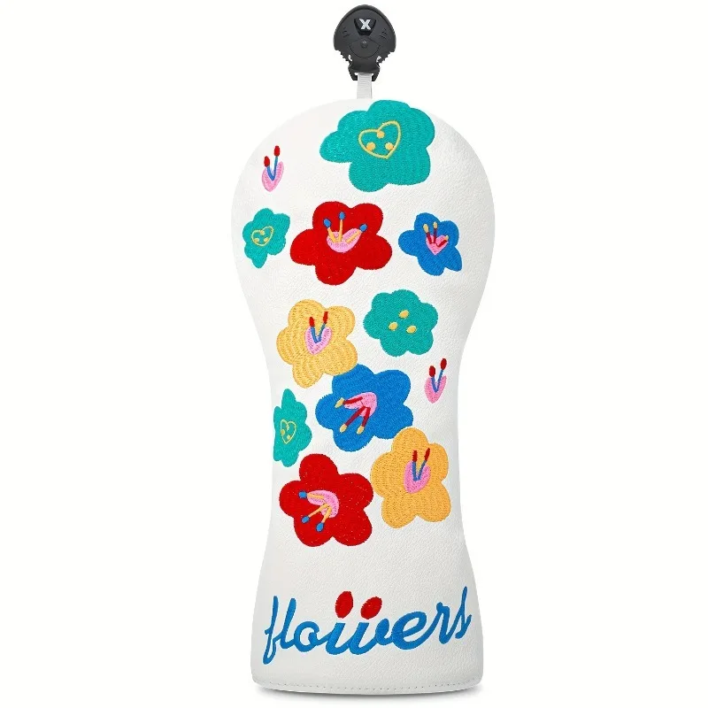 Floral Design Golf Club Head Cover - Durable Protective Cover, Golf Accessories, Club Protector for All Club Types image 3