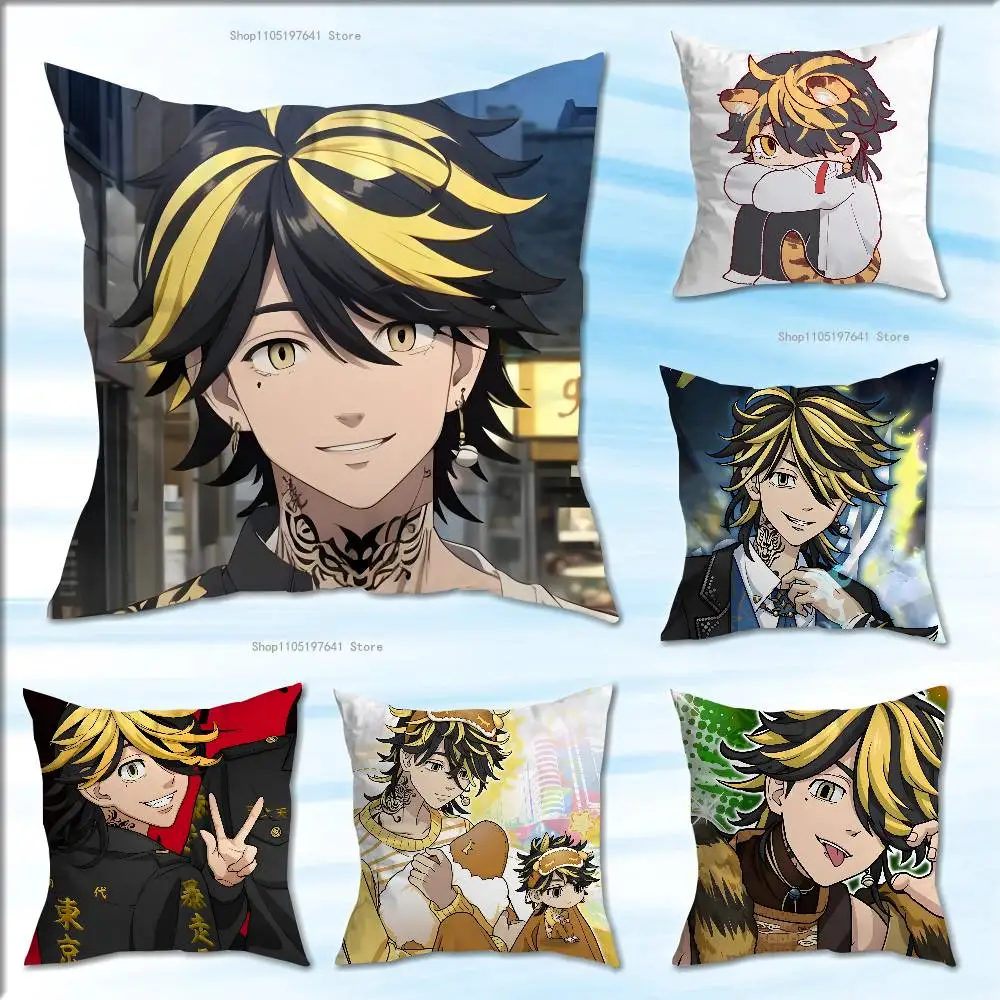 

T-Tokyo Kazutoras R-Revengers H-Hanemiya Pillow Case Cushion Cover Home Decor Birthday Gift Pillowcover