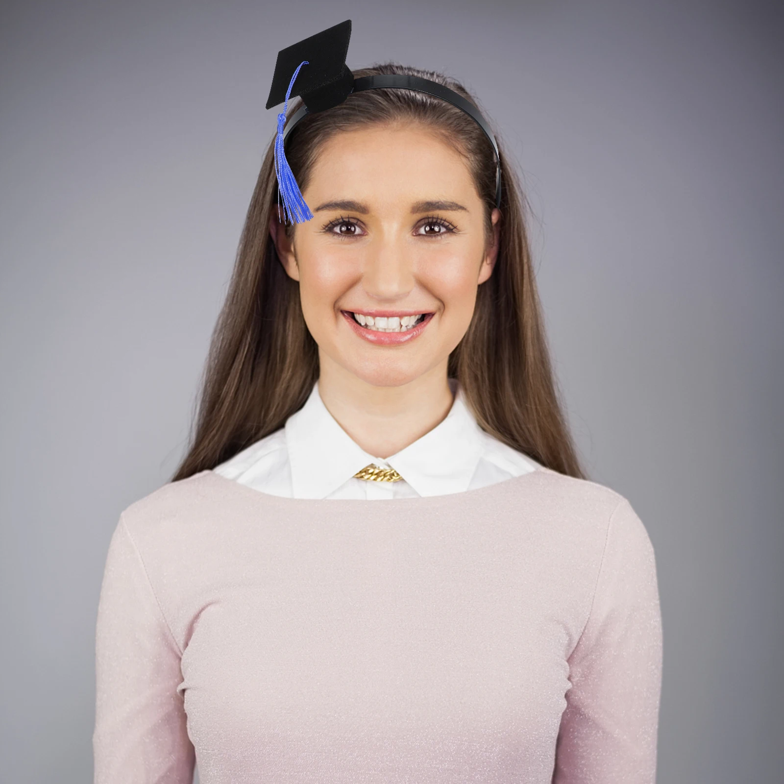 

1pcs Mini Graduation Cap Headband Stylish Photo Prop Versatile Graduation Party Favors Hair Accessories Student Headpiece
