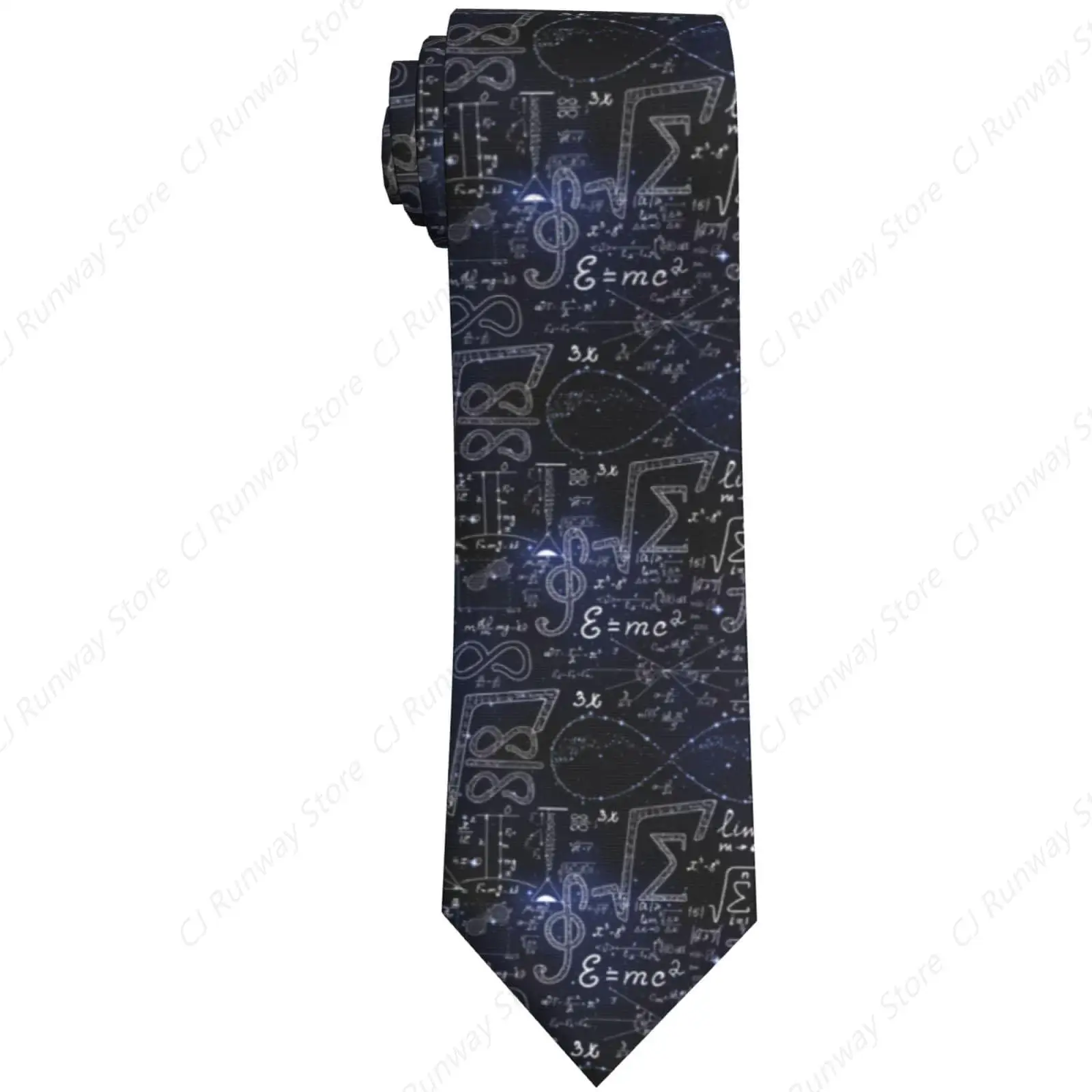 Scientific Math Teacher Computer Science Rocket Scientist Calculus Formula Mathematical Men'S Novelty Tie Necktie Neckties