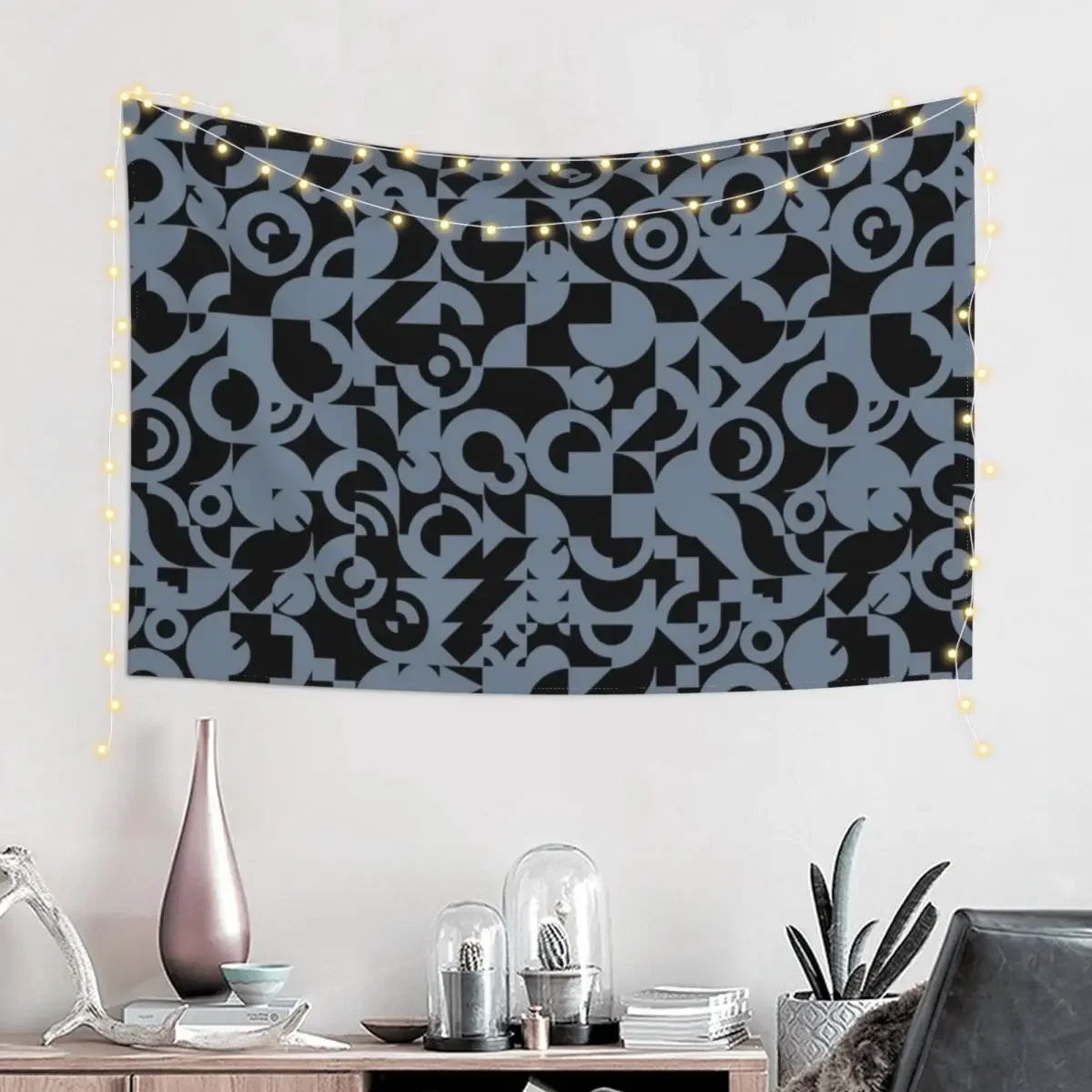 Electronic Musician Synthesizer Pattern Grey Tapestry Decor For Bedroom Decorative Wall Wallpaper Tapestry