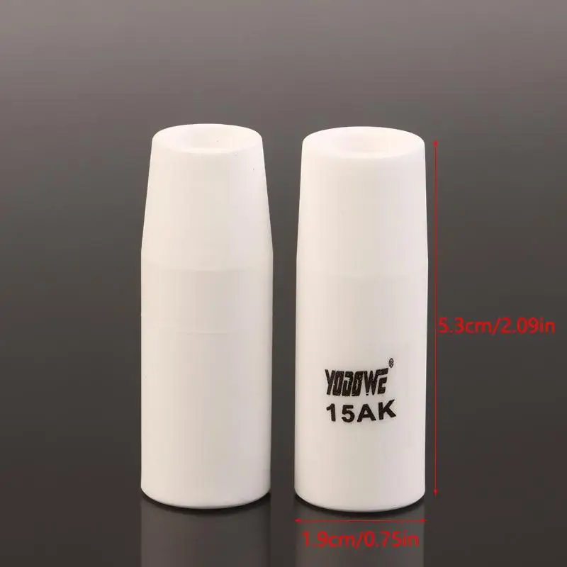 1/5 Stuks 200A 15AK Bescherming Mondstuk Euro Stijl Lassen Shield Cup Gas Afgeschermde Mondstuk Voor Gelaste fakkel Accessoires