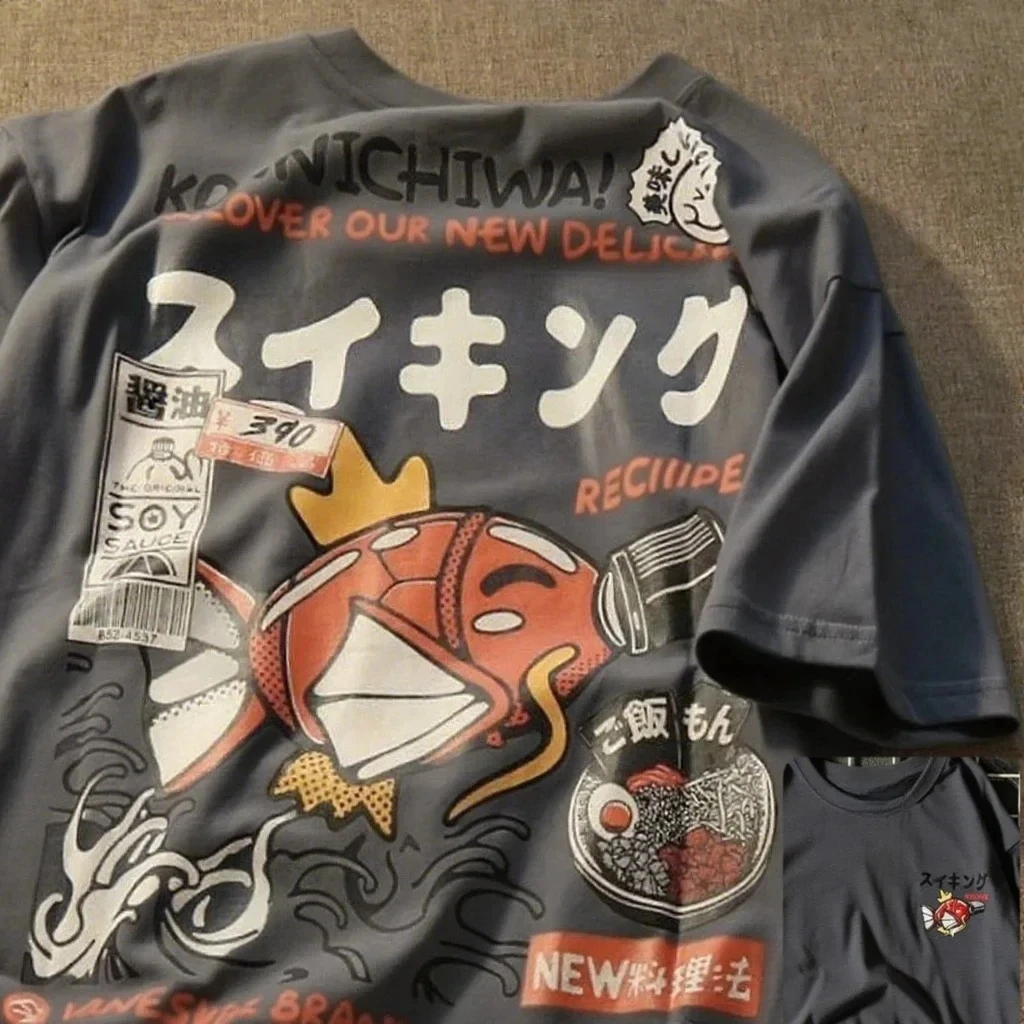 

Japanese Dragon Ball Animation Short Sleeve T-Shirt Men's Goku Master Roshi Peripheral Martial Clothing Summer Breathable Top