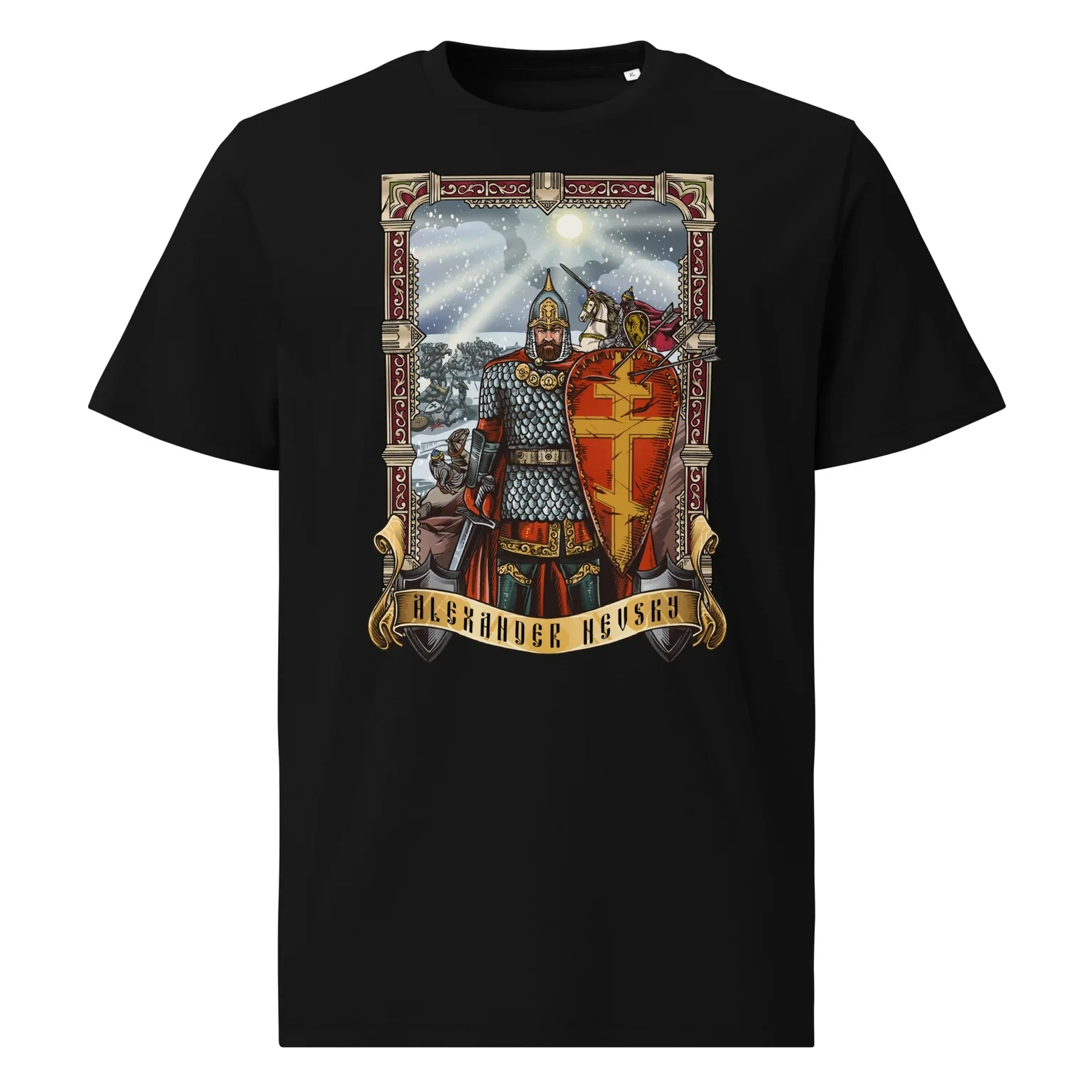 

Christian Apparel - Orthodox Slavic Warrior T-Shirt 100% Cotton O-Neck Short Sleeve Summer Casual Mens T-shirt Streetwear