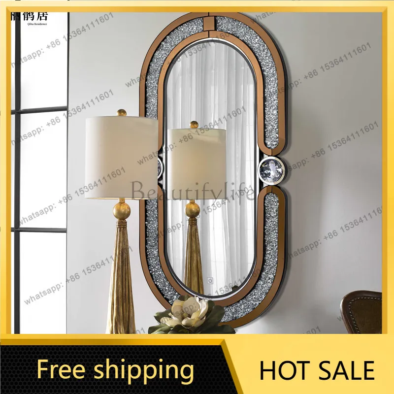 Zj. Oval Rental House Toilet Student Dormitory Mirror Bust Mirror