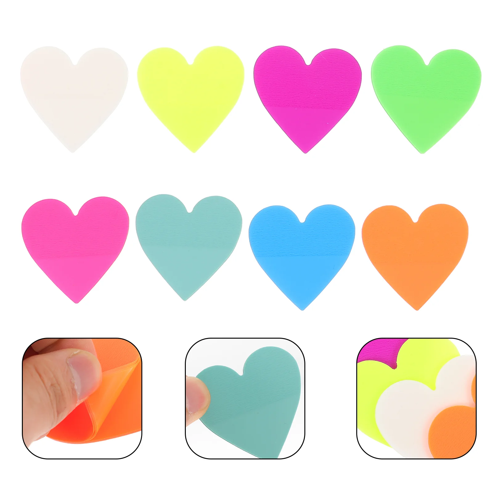 8 Pcs Love Note Pad School Stickers Home Memo Notepads Mini Self-adhesive Paper Daily Use